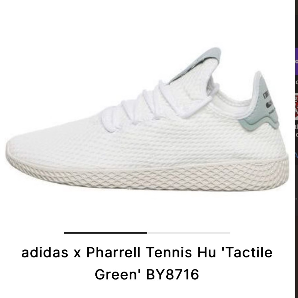Adidas Originals Pharrell Williams Tennis HU Tactile Green M8.5
